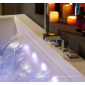 Modern Colored Air Jets Luxury Hotel 2 Person Massage Bathtub